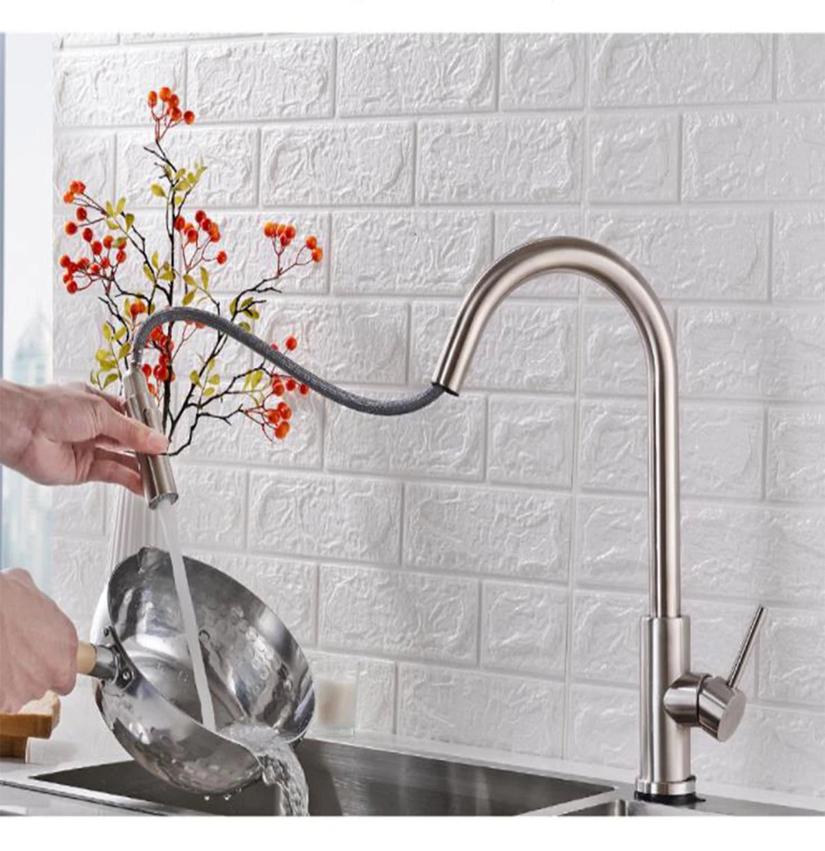 Torneira de cozinha com sensor de toque